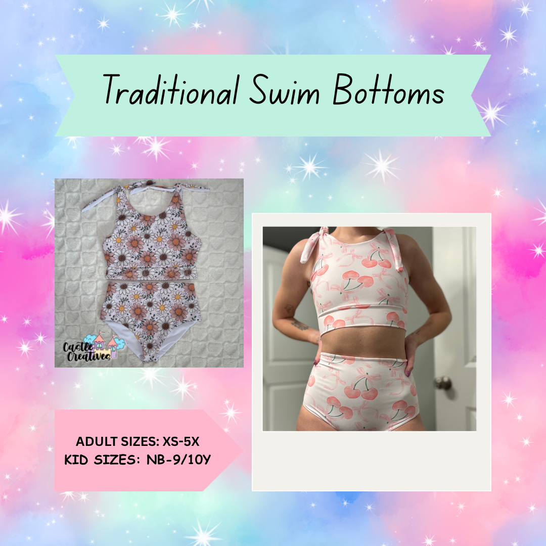 Adult Traditional Swim Bottoms