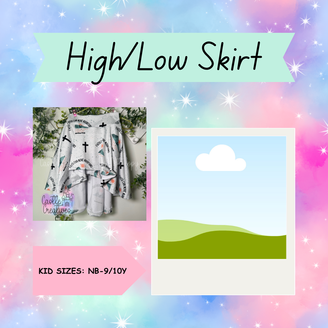 Kids High/Low Skirt
