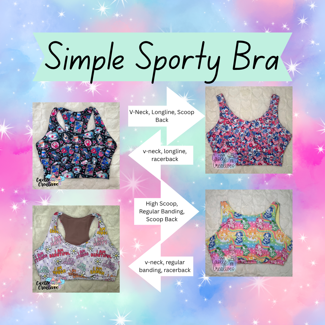 Kids Simple Sporty Bra