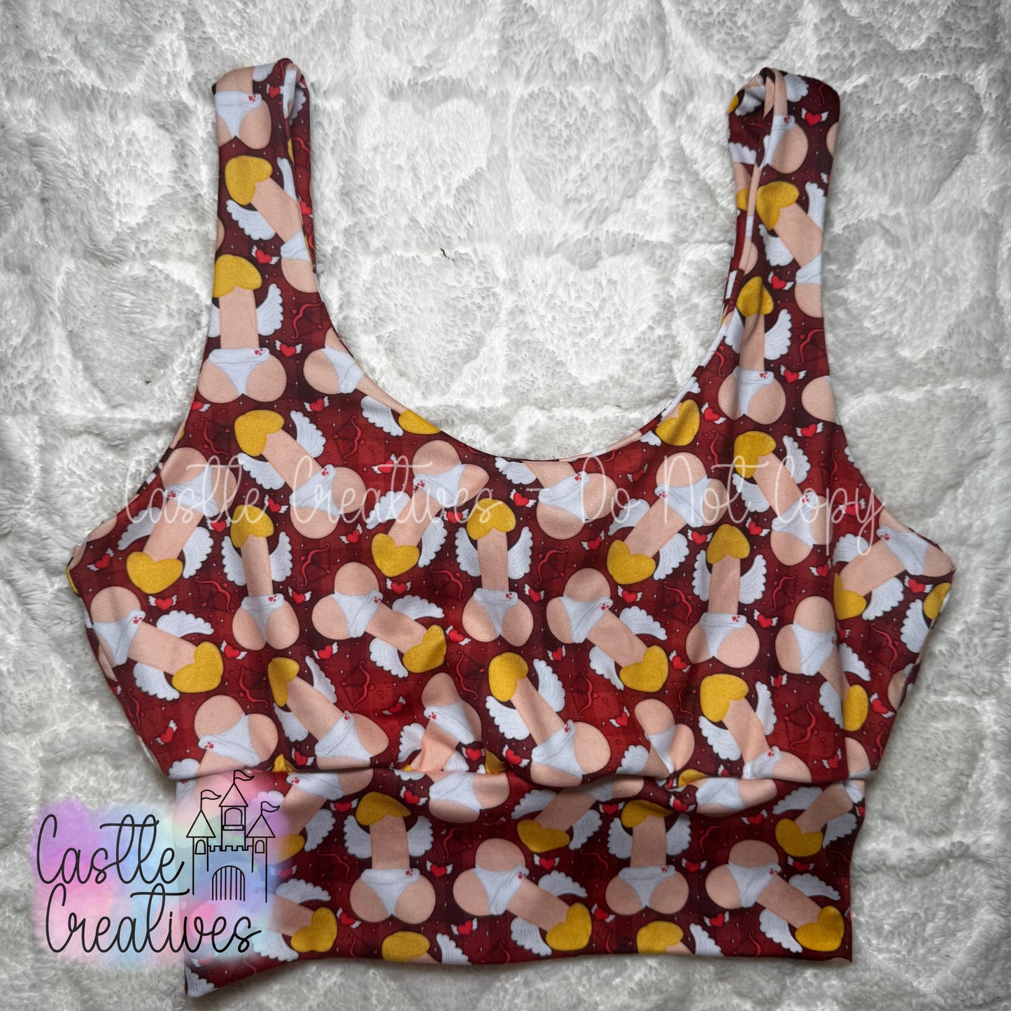 Purple Simple Sporty Bra - Cupid