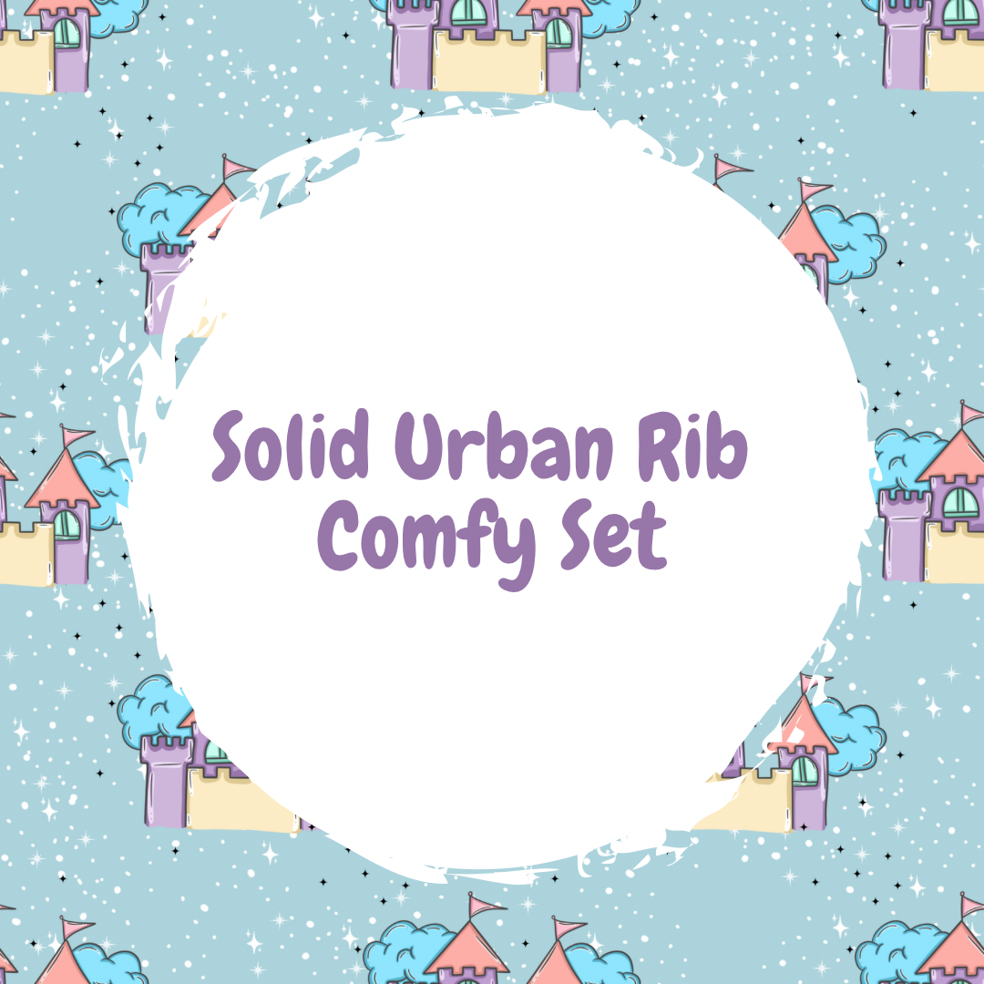 Kids Urban Rib Solid Comfy Set
