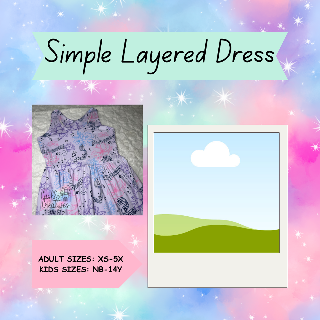 Adult Simple Layered Top/Dress