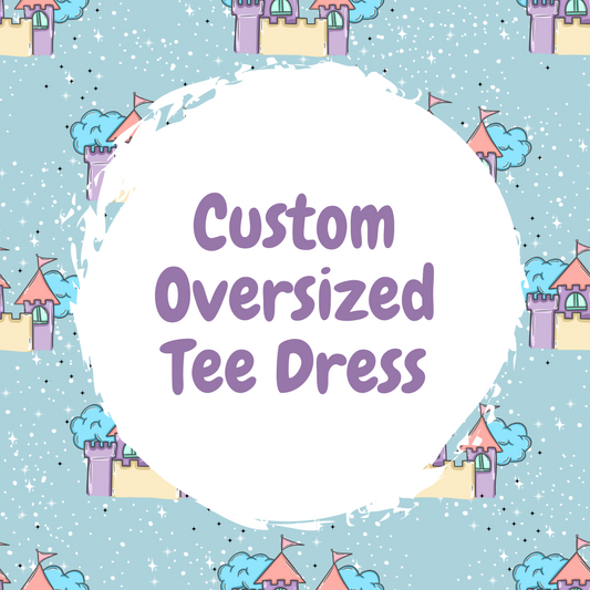 Custom Adult Oversized Tee Dress
