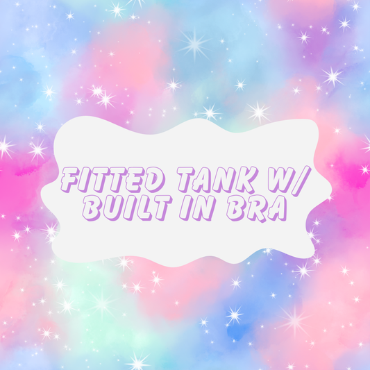 Kids Fitted Tank w/ Built in Bra