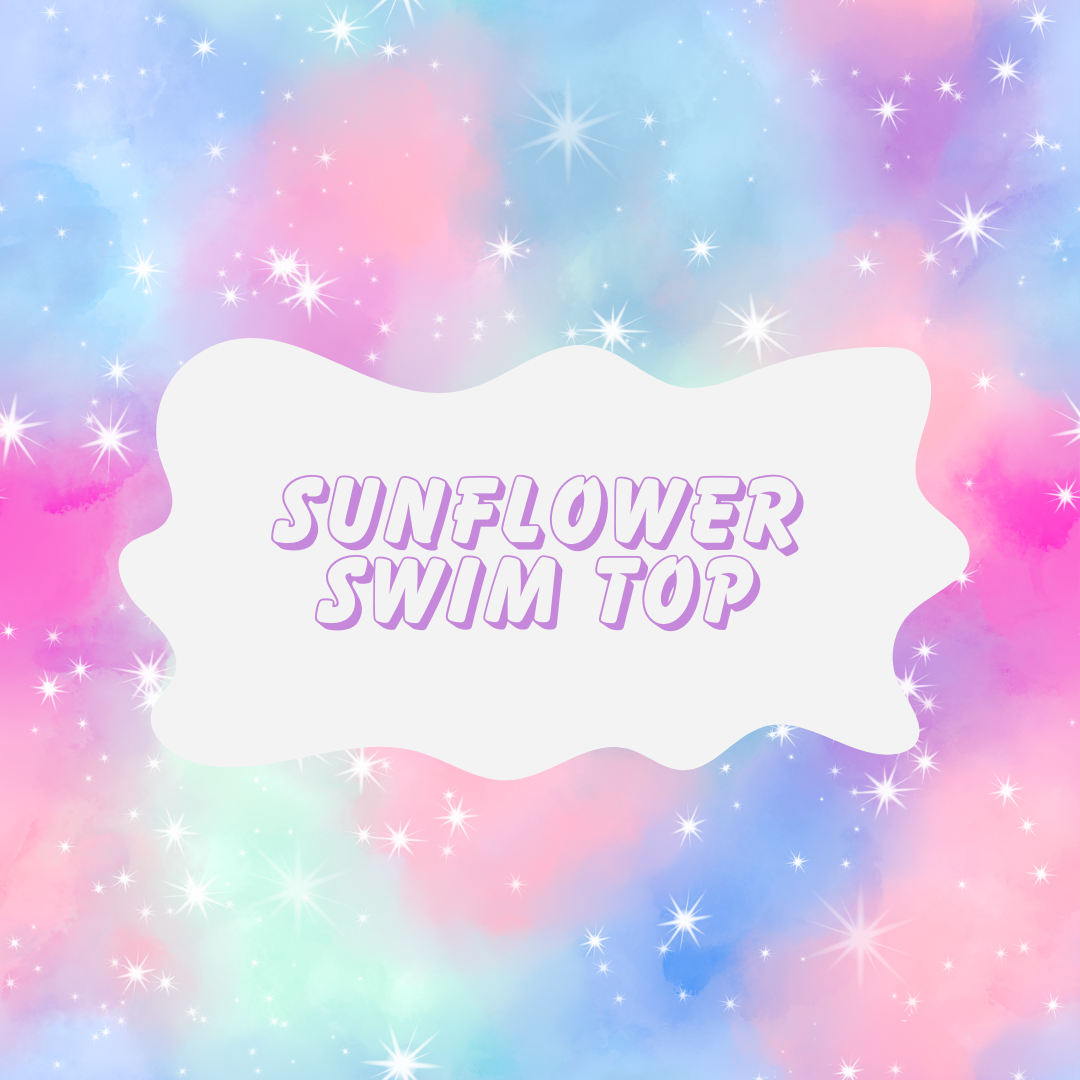 Kids Sunflower Swim Top