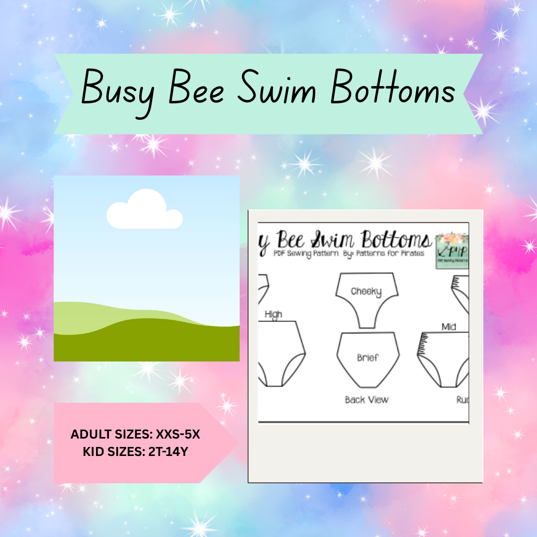 Kids Busy Bee Swim Bottoms
