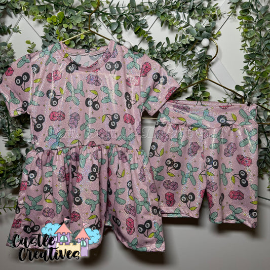 RTS 4T Peplum & Biker Set