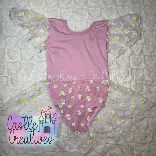 Day 9: 10Y Skirted Leotard w/ Flutter Sleeves