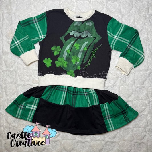 RTS 4T Upcycle Sweatershirt Dress (read description)
