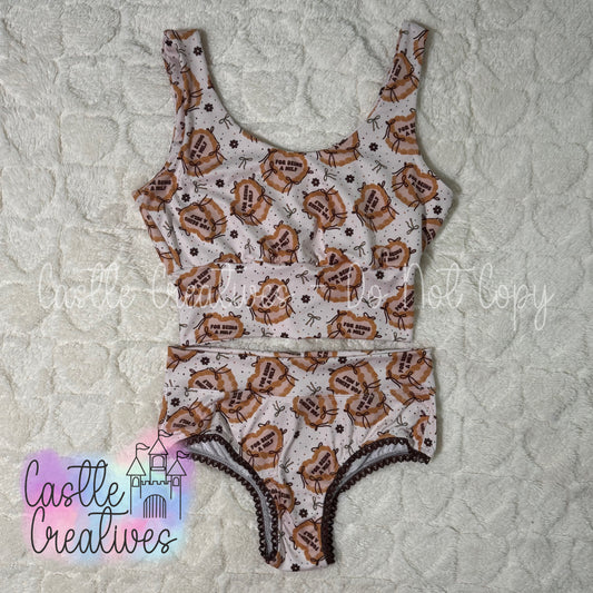 Purple Bra & Small Super cheeky undies