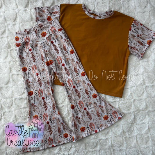 4T extreme flare leggings & oversized tee