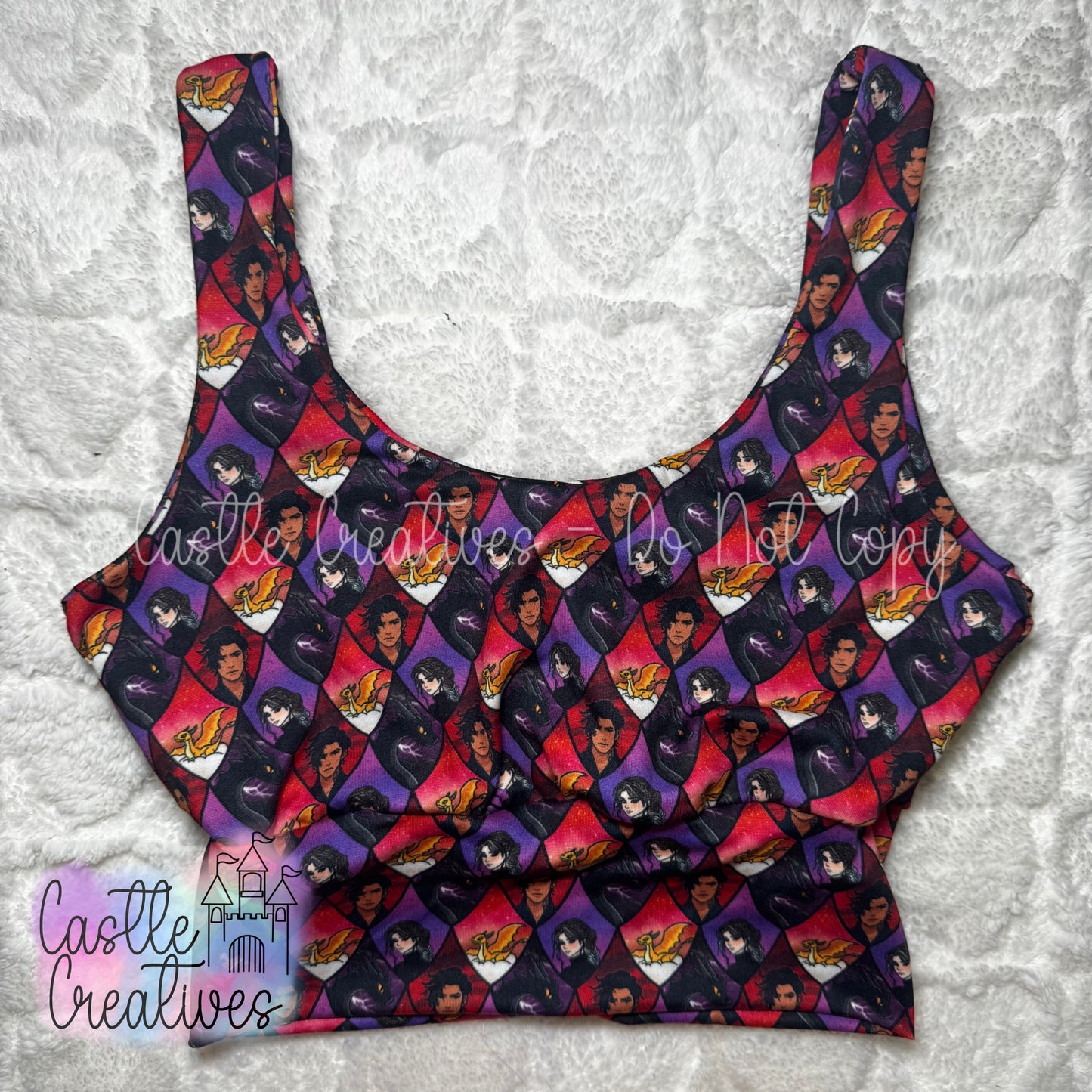 Green Simple Sporty Bra - purple fw